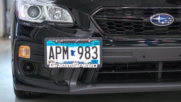 Grimmspeed License Plate Relocation Kit - 18+ WRX/STI/Crosstrek, 13+ BRZ/FRS/86, 17+ Impreza (NON-Turbo), 10-19 Legacy/Outback - Image 2