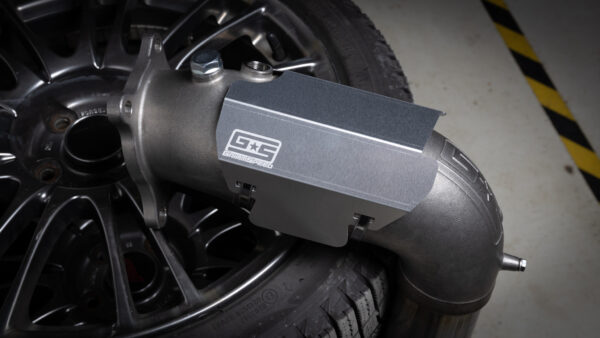 GrimmSpeed V2 GESI Catted J-Pipe Heat Shield - 2015-2021 WRX - Image 3