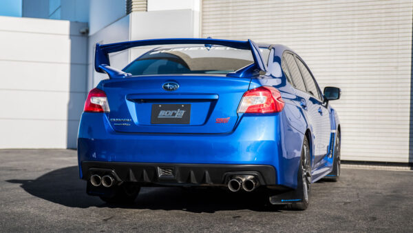 Borla S-Type Cat-Back Exhaust Quad Round Rolled Tips - 2015-2021 WRX / STI - Image 2