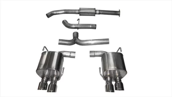 Corsa Cat Back Exhaust, Polished Quad 3.5in Tips *Sport* - 2015-2021 WRX / STI