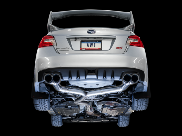 AWE Tuning Track Edition Exhaust - 102mm Tips - 2015-2021 WRX/STI / 2011-2014 WRX (Sedan Only) - Image 6