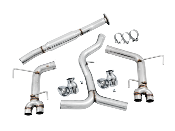 AWE Tuning Track Edition Exhaust - 102mm Tips - 2015-2021 WRX/STI / 2011-2014 WRX (Sedan Only) - Image 2