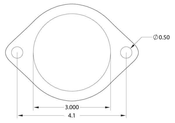 Grimmspeed Downpipe to Catback 3" Gasket 2x Thick - Image 2