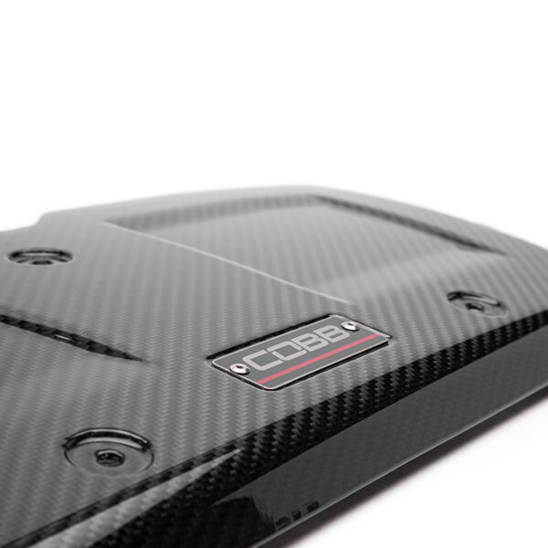 Cobb Redline Carbon Fiber Engine Cover - Gloss Finish - 2015-2021 WRX - Image 2
