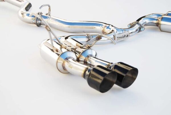 Invidia Gemini/R400 Single Layer Quad Black Tip Cat-Back Exhaust - 2015-2021 WRX / STI - Image 3