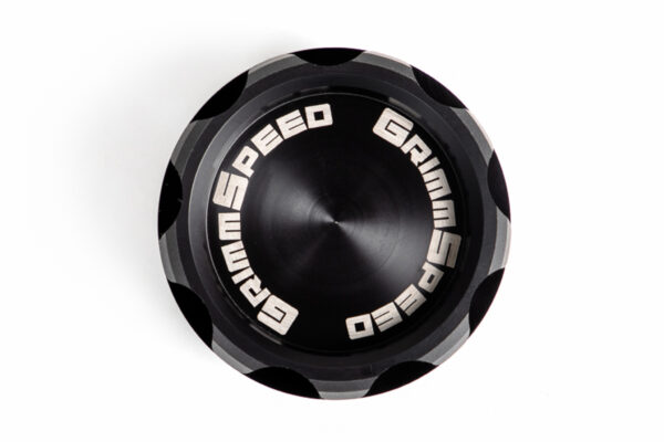 GrimmSpeed Subaru All EJ/FA Engines Cool Touch Version 2 Delrin Black Oil Cap - Image 2