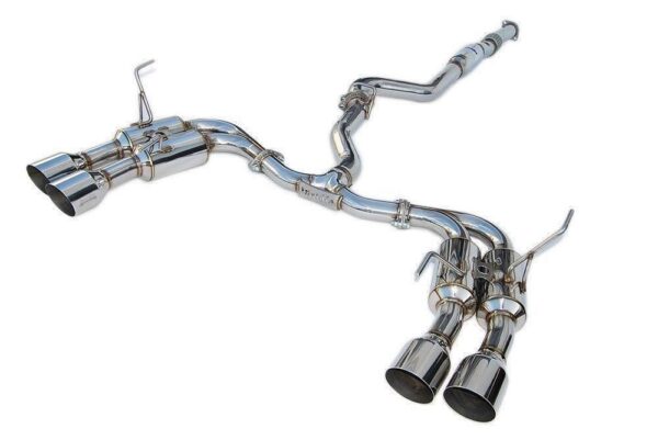 Invidia Gemini/R400 Single Layer Quad Stainless Steel Tip Cat-Back Exhaust - 2015-2021 WRX / STI