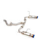 Invidia  N1 Twin Outlet Single Layer Tip Titanium Cat-Back Exhaust - 2015-2021 WRX / STI