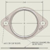 Cobb 2.5in 2-Bolt Exhaust Gasket - Image 2