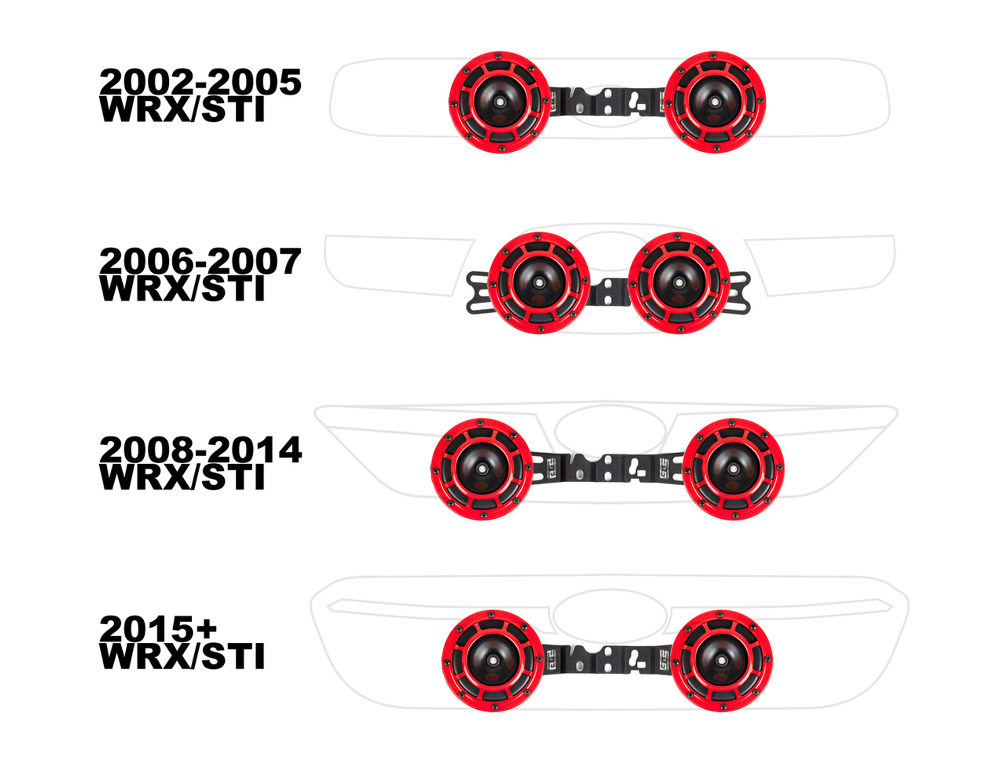 GrimmSpeed BroTie Hella Horn Mounting Bracket - 02+ WRX/STi - JM