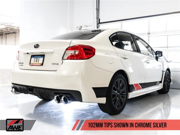 AWE Tuning Touring Edition Exhaust - 102mm Tips - 2015-2021 WRX - Image 4