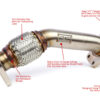 Grimmspeed Up Pipe - 06-14 WRX / 04-21 STI / 06-08 FXT / 07-09 LGT / 07-09 OBXT - Image 5