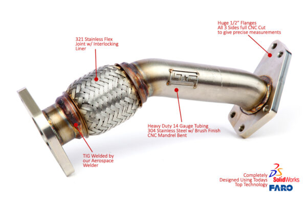 Grimmspeed 3-Bolt Inlet Up Pipe - 06-14 WRX / 04-21 STI / 06-08 FXT / 07-09 LGT / 07-09 OBXT - Image 5