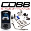 Cobb Stage 2+ Power Package Titanium (Blue Intake) - 11-14 WRX (Sedan Only)