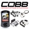 Cobb Stage 2 Redline Carbon Fiber Power Package (Black TMIC) - 2015-2021 WRX