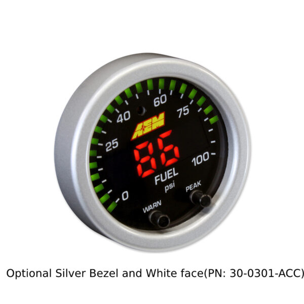 AEM X-Series 0-100 Oil/Fuel Pressure Gauge - Image 10