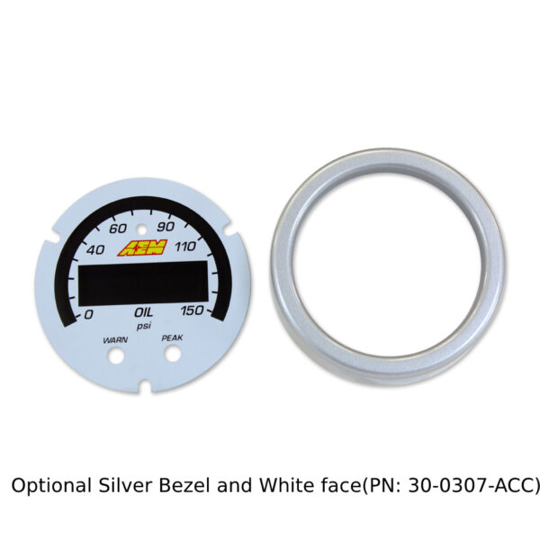 AEM X-Series 0-150 Oil Pressure Gauge - Image 6