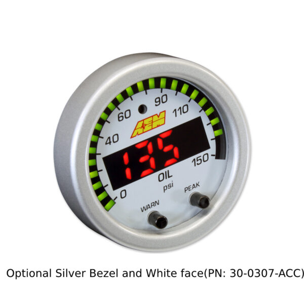 AEM X-Series 0-150 Oil Pressure Gauge - Image 10