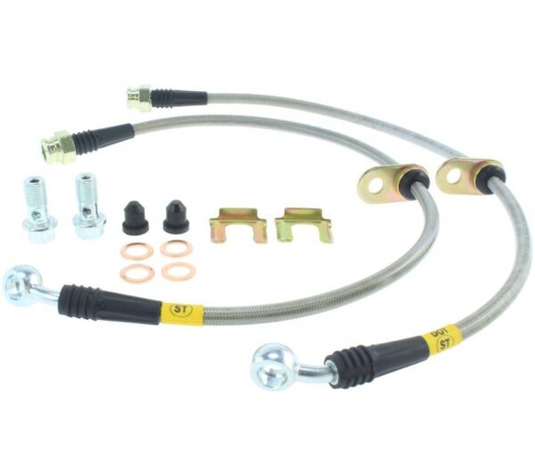 StopTech Stainless Steel Front Brake Lines - 06-07 WRX / 04-07 STI