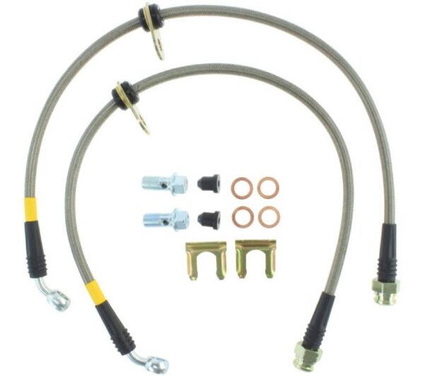 StopTech Stainless Steel Rear Brake Lines - 08-21 WRX / 13-17 STI - Image 2