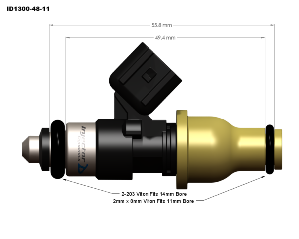 Injector Dynamics ID1300XDS Top Feed Fuel Injectors - 02-14 WRX / 07-21 STI - Image 2