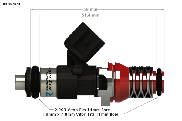 Injector Dynamics ID1750XDS Top Feed Fuel Injectors - 02-14 WRX / 07-21 STI - Image 2