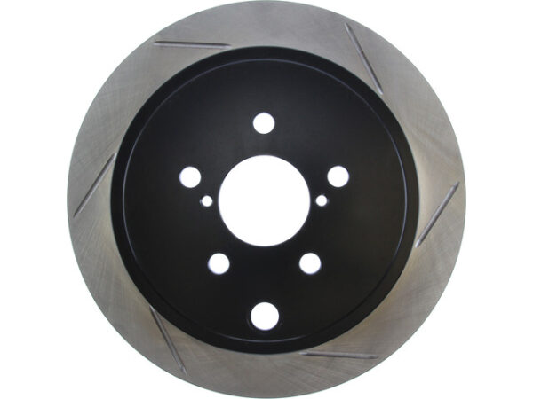 StopTech Power-Slot Slotted Rotor Rear Left - 08-14 WRX / 09-13 FXT / 13-16 FRS/BRZ