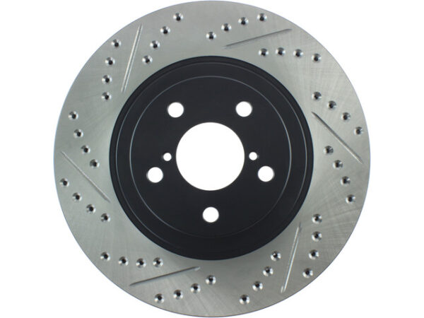 StopTech Drilled & Slotted Rotor Front Right - 09-14 WRX / 09-13 FXT / 05-09 OBXT
