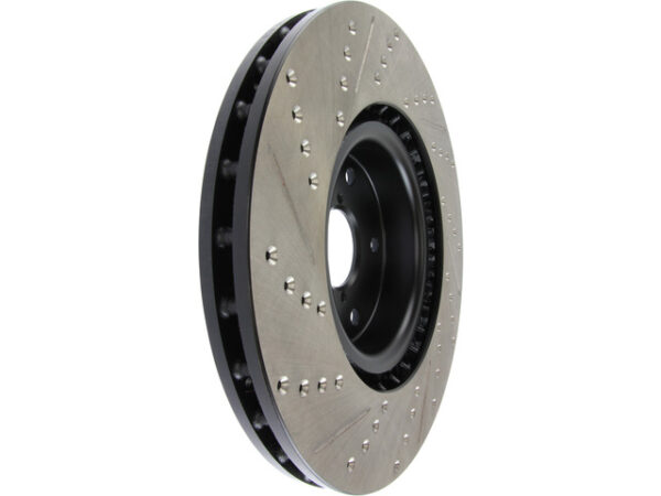 StopTech Drilled & Slotted Rotor Front Left - 05-17 STI - Image 3