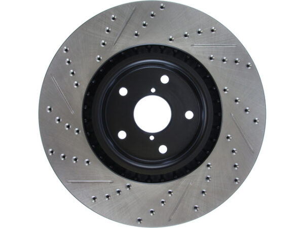 StopTech Drilled & Slotted Rotor Front Left - 05-17 STI - Image 4