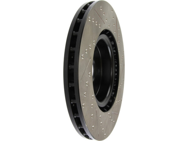 StopTech Drilled & Slotted Rotor Front Right - 05-17 STI - Image 2