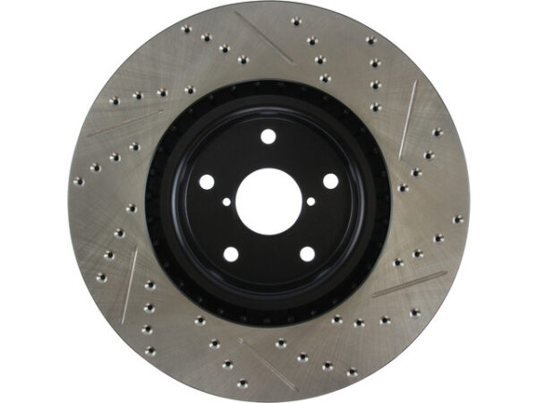 StopTech Drilled & Slotted Rotor Front Right - 05-17 STI - Image 3