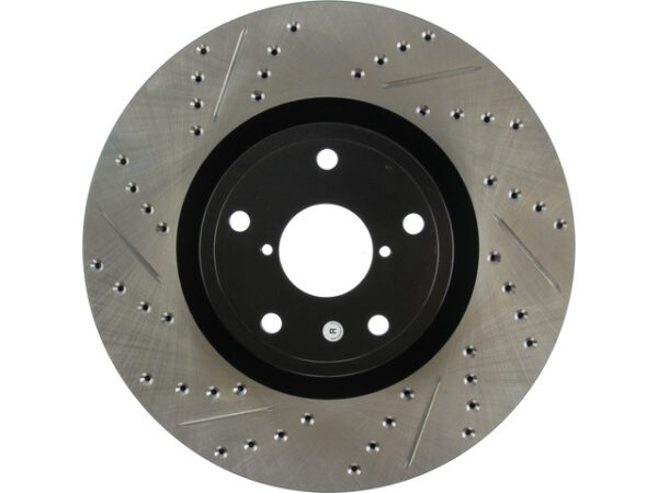 StopTech Drilled & Slotted Rotor Front Right - 05-17 STI