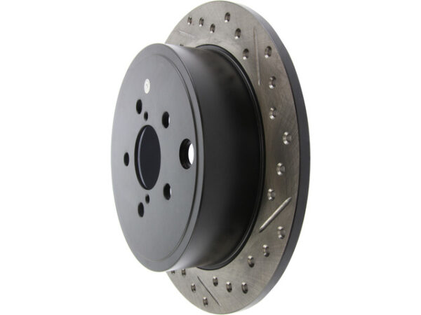 StopTech Drilled & Slotted Rotor Rear Left - 08-14 WRX / 09-13 FXT / 13-16 FRS/BRZ - Image 2