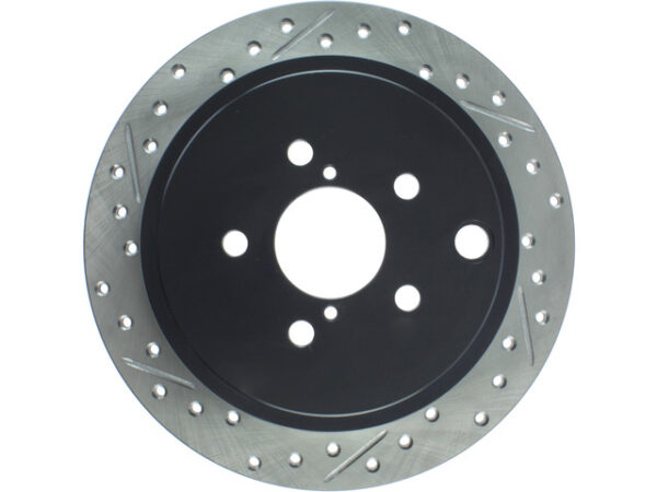 StopTech Drilled & Slotted Rotor Rear Right - 08-14 WRX / 09-13 FXT / 13-16 FRS/BRZ
