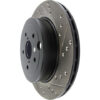 StopTech Drilled & Slotted Rotor Rear Left - 08-17 STI - Image 2