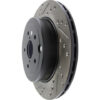 StopTech Drilled & Slotted Rotor Rear Right - 05-07 STI - Image 2