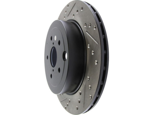 StopTech Drilled & Slotted Rotor Rear Right - 05-07 STI - Image 2