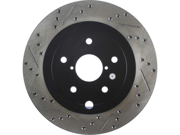 StopTech Drilled & Slotted Rotor Rear Right - 05-07 STI