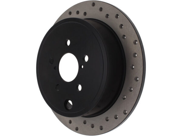 StopTech Drilled Rotor Rear Left - 08-14 WRX / 09-13 FXT / 13-16 FRS/BRZ - Image 2