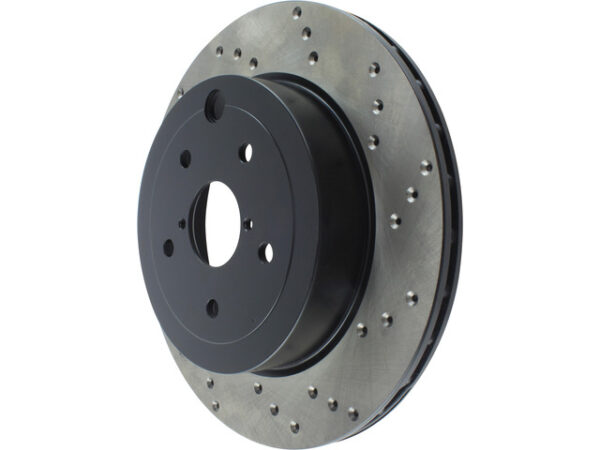 StopTech Drilled Rotor Rear Left - 08-17 STI - Image 2
