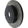 Centric Premium OE Style Cross-Drilled Rotor Single Rear - 18-21 STI - Image 2