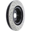 Centric Premium OE Style Cross-Drilled Rotor Single Front - 18-21 STI - Image 3