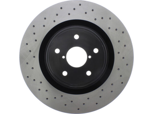 Centric Premium OE Style Cross-Drilled Rotor Single Front - 18-21 STI