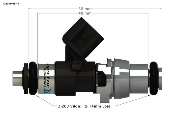 Injector Dynamics ID1700XDS Top-feed Conversion Fuel Injector Kit - 04-06 STI - Image 2